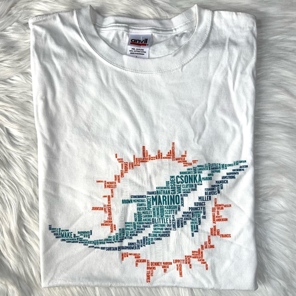 Anvil Other - Miami Dolphins Legends Name Tee